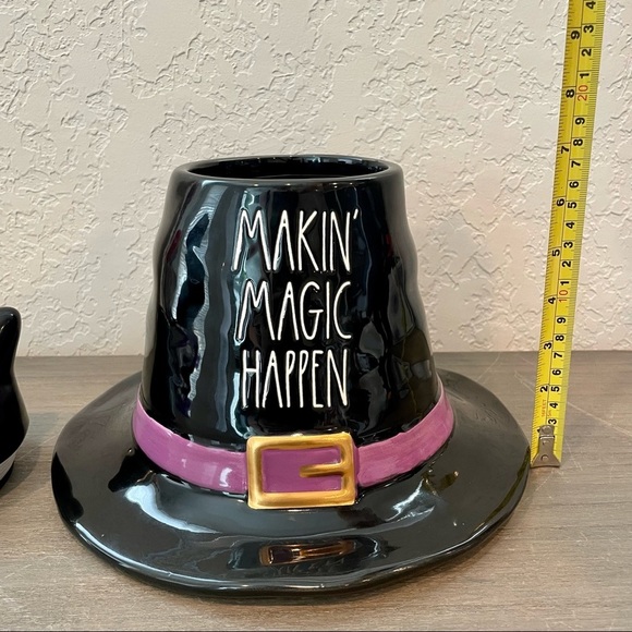 Rae Dunn MAKIN’ MAGIC HAPPEN Figural Canister, Witch Hat - Picture 8 of 10